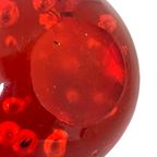 Handmade - Murano - Presse Papier / Paperweight - Red With Bubbles thumbnail 4
