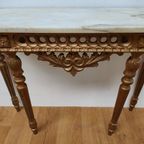 Barok Rococo Wandconsole Sidetable Met Marmer Blad En Spiegel 02 thumbnail 14