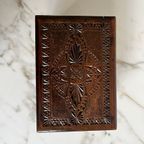 Antiek Houtenkistje, Friese Kerfsnede Houtsnijwerk 1900 thumbnail 3
