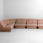 Italiaanse Mid-Century Modulaire "Nuvulone" Sofa Van Rino Maturi In Vaagroze Stof, 1970S thumbnail 6