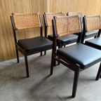 Set/5 Vintage Top Form Stoelen, 1960, Skai Webbing thumbnail 9