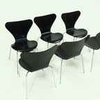 Set Of 6 Butterfly Chairs Model 3107 By Arne Jacobsen For Fritz Hansen 1990s thumbnail 9