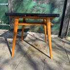 Eettafel Met Rood Formica Blad thumbnail 4