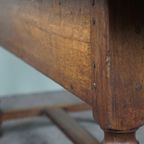 Antieke Side Table/ Dressoir Met Opbergruimte Onder Het Blad thumbnail 13