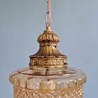 Grote Hanglamp Van Glas En Messing, Type Lantaarn, 1960 thumbnail 11