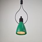 Vintage Nunk Hanglamp Spot Carlo Forcolini Nemo 1993 Groen thumbnail 6