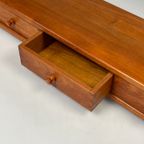 Vintage Wandplank Met Lades, Dyrlund, Massief Teak, Denemarken 1970'S thumbnail 19