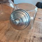 Set Vintage Glazen Voorraadpotten thumbnail 8