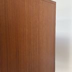 Vintage Houten Dressoir / Sideboard Met 2 Deurtjes En 3 Lades thumbnail 2