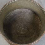 Uniek Grote En Zeer Charmante Antieke Koperen Ketel/ Haardhout Bak Met Een Prachtig Patina thumbnail 5