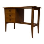 Vintage Bureau Jaren 60 Compacte Werkplek Teak Design thumbnail 21