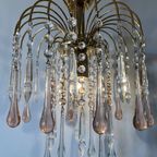 Murano Teardrop Hanglamp Vintage Kroonluchter Venini Model thumbnail 14