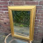 Vintage Spiegel Goud Met Facet Geslepen Spiegelglas 54X74Cm thumbnail 2