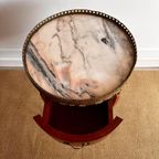 Antiek Frans Louis Xv Tafel Met Marmer Blad thumbnail 7