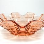 Roze / Zalm Glazen Schaal Ruitjes thumbnail 5