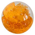 Vintage Presse Papier Glas Oranje thumbnail 4