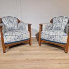 2x Jugendstil - Art Nouveau - Fauteuil - August - Schuitema thumbnail 3