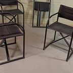 4 Vintage Illo Director's Stoelen, Niels Gammelgaard thumbnail 3