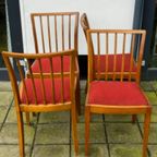 Vintage Carl Malmsten Mixed Wood Table And 4 Chairs thumbnail 12