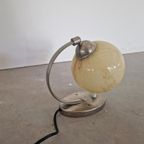 Art Deco Bauhaus Tafellamp Gemarmerd Glas thumbnail 7
