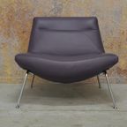 Als Nieuw! Paarse Leren Topform Grippa Design Fauteuil! thumbnail 2