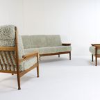 Fluffy Bank + 2 Fauteuil 'sliedrecht' Vintage thumbnail 14