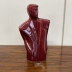 Man Torso Beeld Bordeauxrood Jaren 80 thumbnail 2