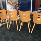 4 Stoelen. Rare Vintage Ikea- +-1970 thumbnail 4