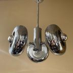 Lamp Jaren 70 Space Age Spoetnik Verchroomd Frans thumbnail 3