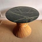 Mcguire Rotan Bamboe Tafel Sidetable Vintage thumbnail 5