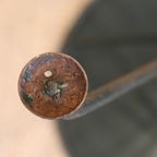 Vintage Donkergroene Metalen Bistroset thumbnail 3
