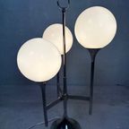 Vintage Design Tafellamp Chroom En Opaline thumbnail 3