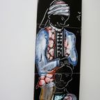 Vintage Arabisch/ Afrikaans Tegeltableau thumbnail 3