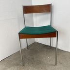 23 X Midcentury Eetkamerstoel Casala Modell - Chroom, Hout thumbnail 5