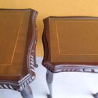 Engelse Vintage Mimiset, Miniset, Set Van 3 Bijzettafeltjes thumbnail 15