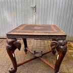 Summer Sale! Antieke Anglo Indian Olifant Tafel Vintage thumbnail 9