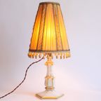 Opaline Glass Table Lamp, 1920S thumbnail 13