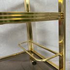 Vintage 80’S Bar Trolley – Hollywood Regency thumbnail 12