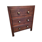Oude Franse 3 Laden Commode, Circa 1940 thumbnail 5