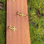 Vintage Messing Houten Kapstok thumbnail 16