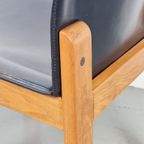 Set 4 Zwart Leer Eetkamerstoelen Afra & Tobia Scarpa '70 thumbnail 14