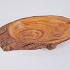 Vintage Pine Fruitschaal Hout Brutalist ‘60 Denmark Schaal thumbnail 2