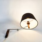 Vintage - Ellebooog/Knikarm Wandlamp - Teak - Chroom - 1960'S thumbnail 5