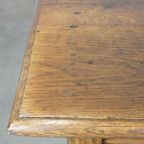Geweldige Antieke Franse Eetkamertafel Van Eikenhout Uit Vroeg 19e Eeuw Met 2 Lades thumbnail 4