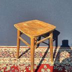 4 Vintage Brocante Wheelchair Stoelen, Houten Stoeltjes thumbnail 17