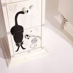 Hand Painted Cats On Children Tower Cabinet Storage Drawers thumbnail 6