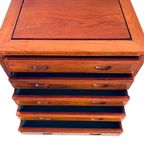 Vintage Chinees Houten Ladekastje Bestekkist 1950’s thumbnail 11