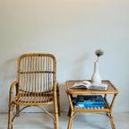 Vintage Rotan Stoel En Tafeltje Jaren 70 thumbnail 3