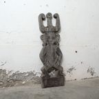Indonesisch Paneel Met Houtsnijwerk thumbnail 4