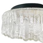 Mid-century Ronde Kubistische Plafondkap Helder Bubbelglas 1960’s thumbnail 4